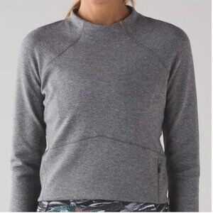 Lululemon Hill And Valley Mock Neck heather grey 8